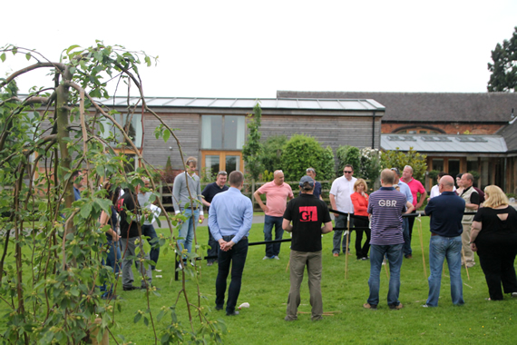 team challenge talk garlands corporate mythe farm