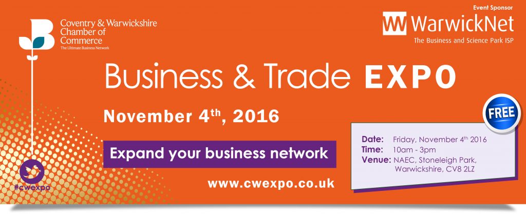 Coventry and Warwickshire Business & Trade Expo Banner