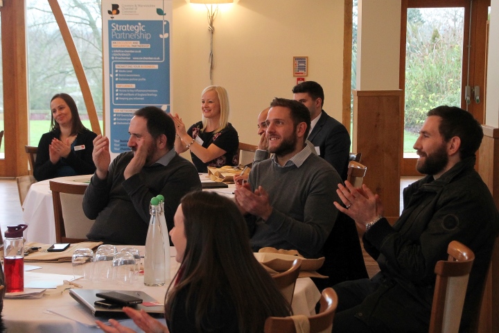 Guests at Mythe Barn Enjoying the Inspirational Talks